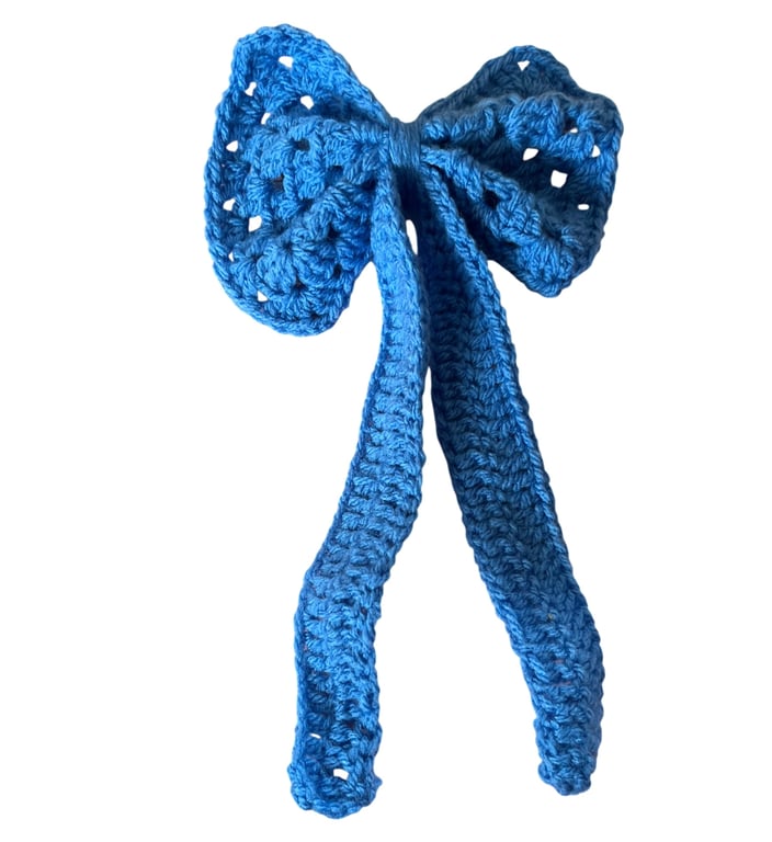 Large Crochet Hair Bow