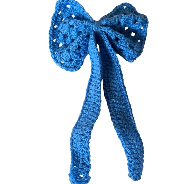 Large Crochet Hair Bow