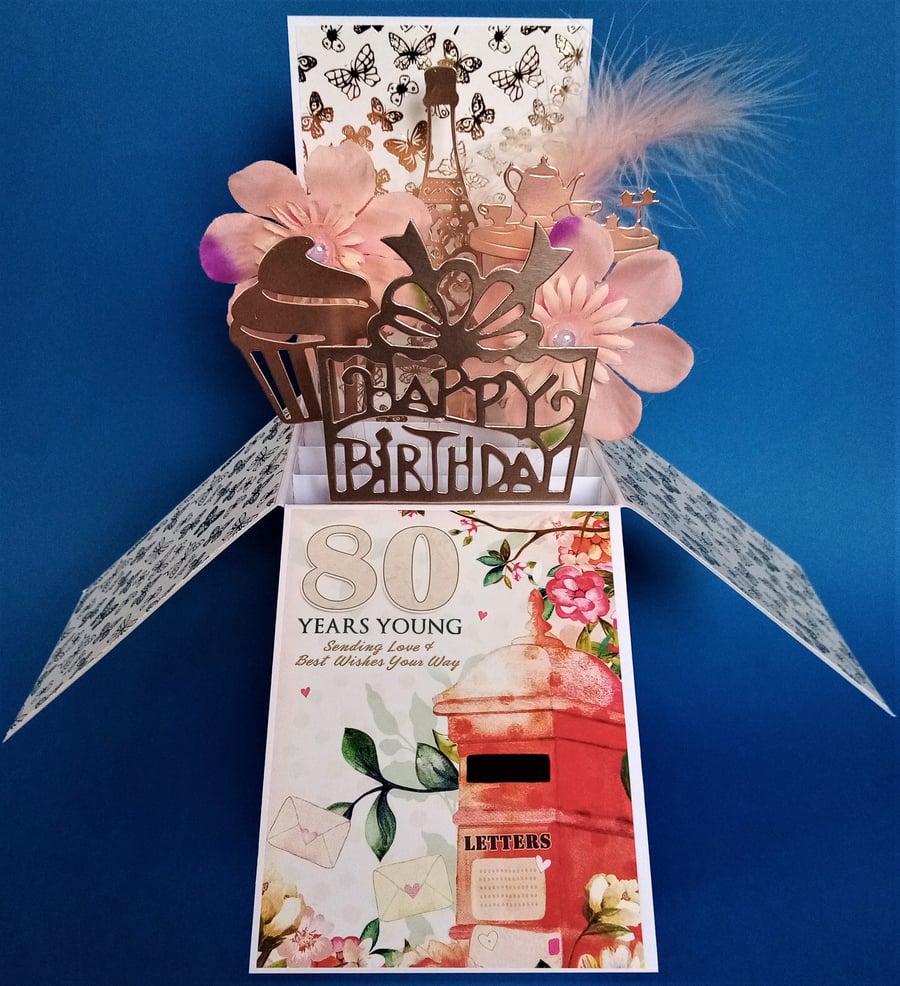 Ladies 80th Birthday Card