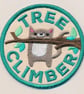 Embroidered Merit Patch 'Tree Climber' - 2.52" and 3.31"