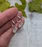 Sterling Silver Heart Drop Hoop Earrings – JBJ3041 - Image 4