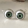 Green Eye Zombie Cufflinks