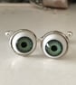 Green Eye Zombie Cufflinks - Image 1