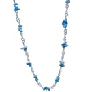 Genuine Turquoise nuggets rosary link necklace