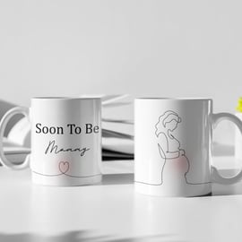 Soon To Be Mummy Mug Expecting Gift Pregnancy Baby shower Mugs Gift