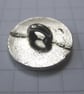 10 Small Silver Metal Coat of Arms Shank Buttons - Image 5
