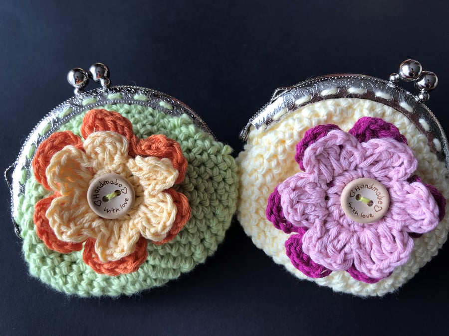 Clasp Purses Crochet Kit - Makes 2