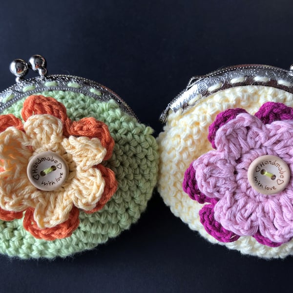 Clasp Purses Crochet Kit - Makes 2