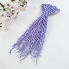 Lilac - Wool Dreadlocks - Choose Your Amount and Length - SE or DE