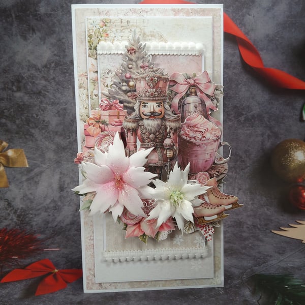 Pink Christmas card 2