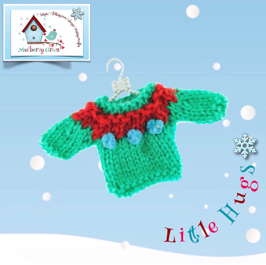 Christmas Jumper to fit the Little Hug Dolls
