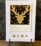 Wood Stag Christmas Card - Image 2