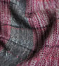Hand Woven Hand Dyed Red Cowl With Hand Embroidery - Image 5