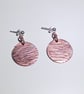 Copper Disc Earrings (ERCUDGDC5) - UK Free Post - Image 2