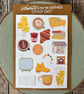 Introverts Guide to Happiness, Sticker Sheet, Soft Muted Stickers, Journalling, - Image 1