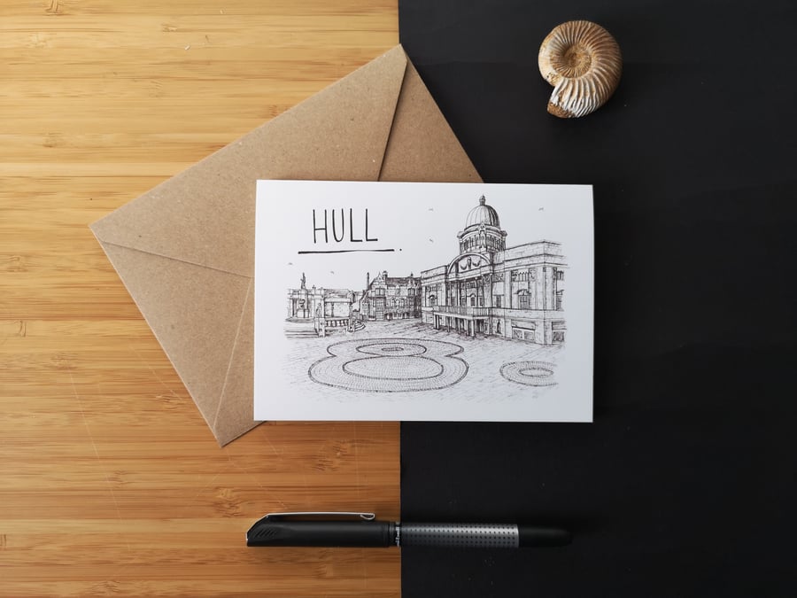 Hull Skyline Greetings Card