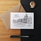 Hull Skyline Greetings Card