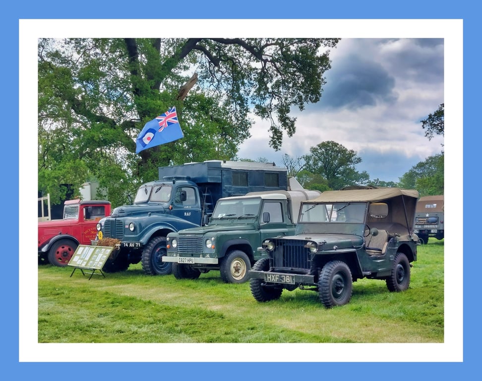 4 x4 Vintage Cars Greeting Card A5