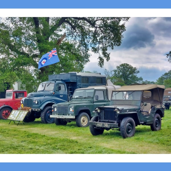 4 x4 Vintage Cars Greeting Card A5