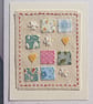 Hearts and Daisies mini 'patchwork' with embroidered daisies & applique hearts - Image 1