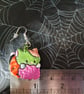 Franken-kitty Dangle Earrings, Zombie Kitty Polymer Clay Earrings - Image 6