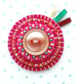 Felt Button Brooch - Image 1