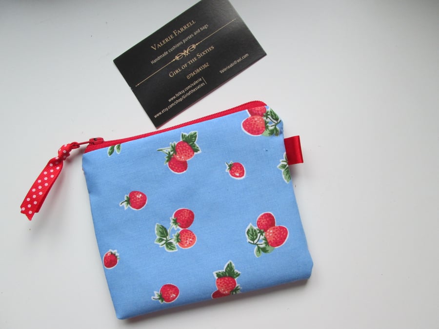 Strawberries   Coin Purse