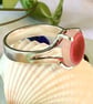 Handcrafted Sterling Silver Seaham Multi Sea Glass Ring – Rare Pinks & White.  - Image 5