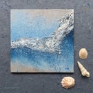 Original wave mixed media breaking wave painting 