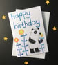Happy Birthday Big Panda card by Jo Brown