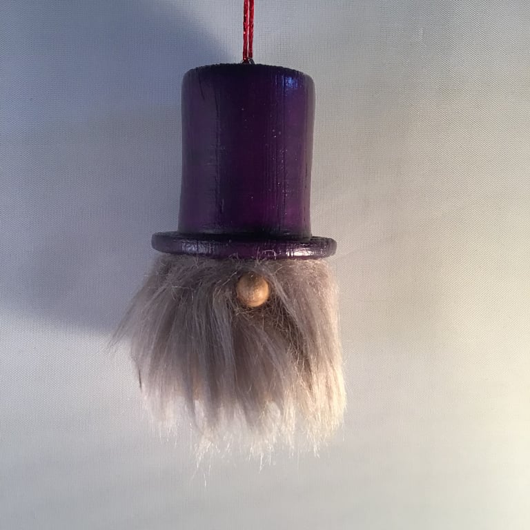 Hanging Gonk Christmas decoration.