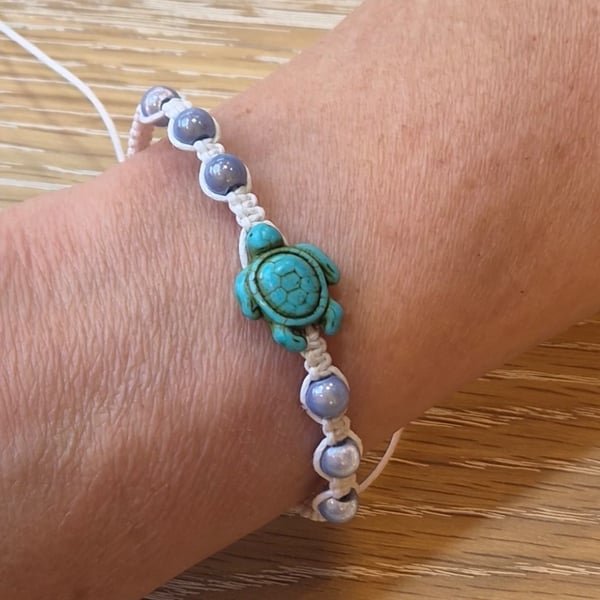 Boho Sea Turtle Bracelet,Cute Coastal Jewellery Gift,Surf Jewellery (STK-0011)