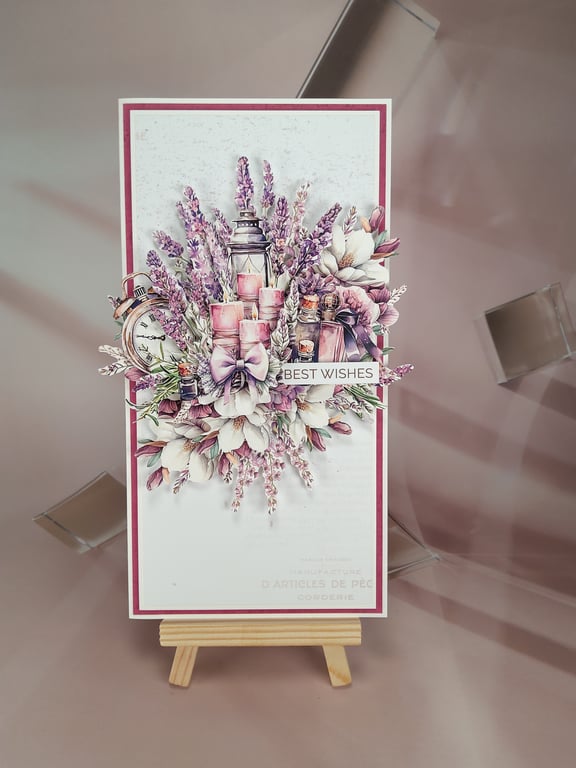 Handmade Layered Greeting Card (N)