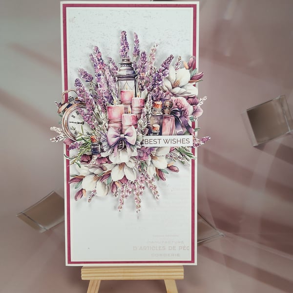 Handmade Layered Greeting Card (N)