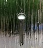 Handcrafted Silver Jellyfish Pendant with Blue-green-Grey Seaham Sea Glass  - Image 6