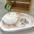 Blush Triangle Trinket Tray with Rose Diffuser Gift Set