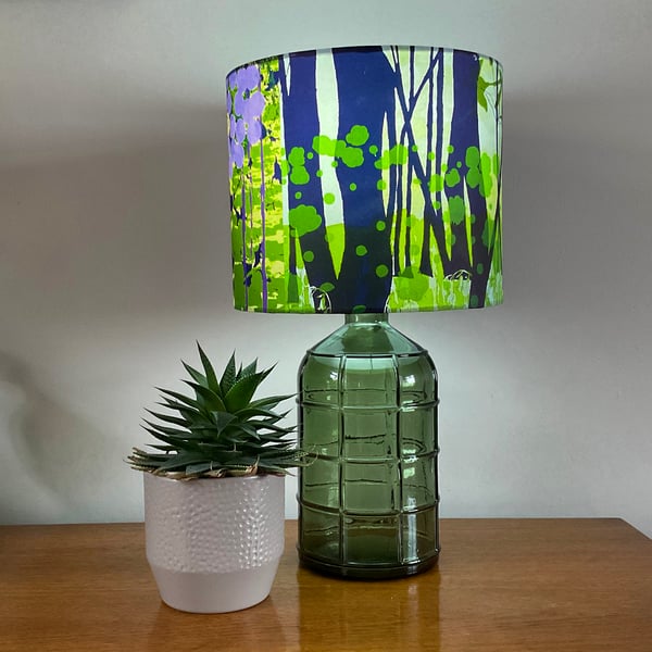 Lampshade purple circle abstract design