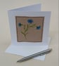 Embroidered Cornflower General Greeting Card - Image 3