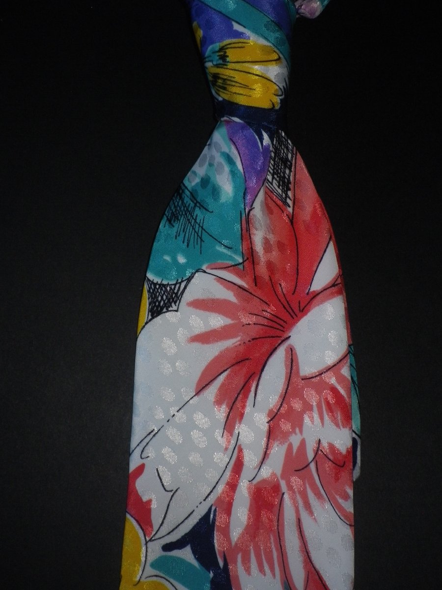 Abstract random design luxury silk screen print tie, 9.5cm, free shipping