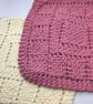 Hand Knit Cotton Dishcloth Bundle of 2 - Image 1