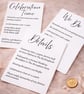 Black & White Script Personalised Name Card - Image 2