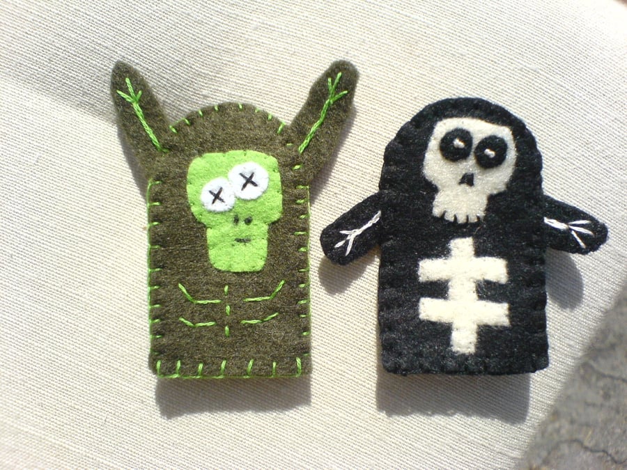 Set of Horror Finger Puppets