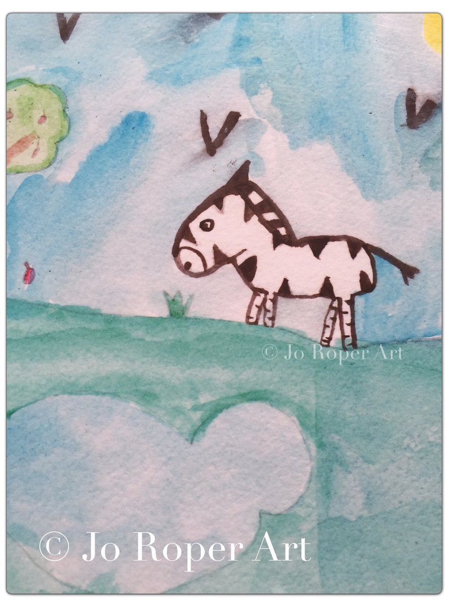 Z is for ZEBRA is an A4 Giclee print by Izzy Roper