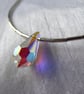 Simple Elegance Sterling Silver Necklace featuring Swarovski Teardrop Crystal  - Image 9