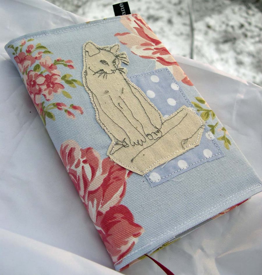 Textile Freehand Embroidered Cat Diary 2015