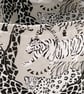 Children's Tote Bag Giraffe & Tiger. Children's-Baby Shower bag-Handmade-CTB107 - Image 3