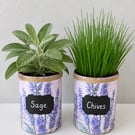 Lavender floral grow your own herb gift set 