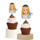 Upsherin Cupcake Toppers 15pk I’m 3 Boy Haircut Celebration Party Decor