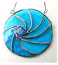 Ripwave Turquoise Stained Glass Suncatcher Handmade Sea 018 - Image 5