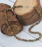 Unakite Necklace with Sterling Silver